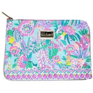 LILLY PULITZER Me and My Zesty Tech Pouch Tablet Case w/ Vibrant Colors in VGUC